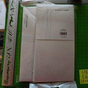 Lifestyle crafts square fold card letter press paper